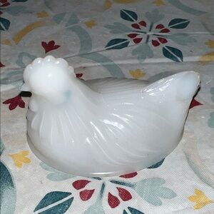 Vintage Hazel Atlas Hen on Nest - Top Only